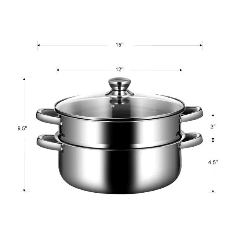 Infinity Merch 2-Tier Stainless Steel Steamer/Boiler – Tonicsurgerydubai